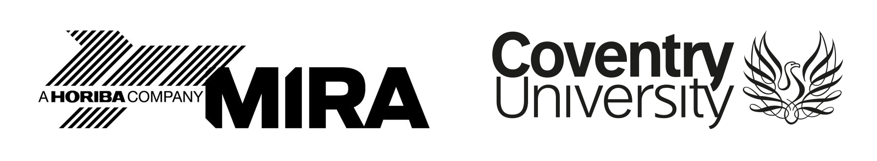 Coventry University logo, Ahrriba Company Logo and Mira Logo